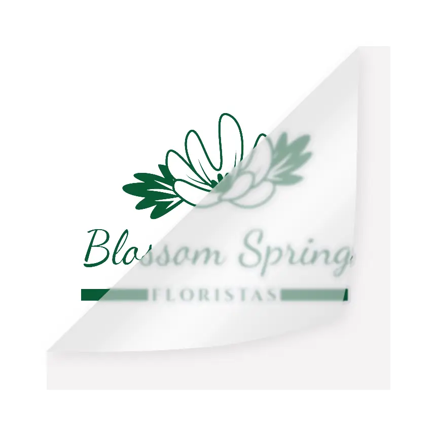 vinilo de corte para rotulación de vehículos con el logotipo de una floristería