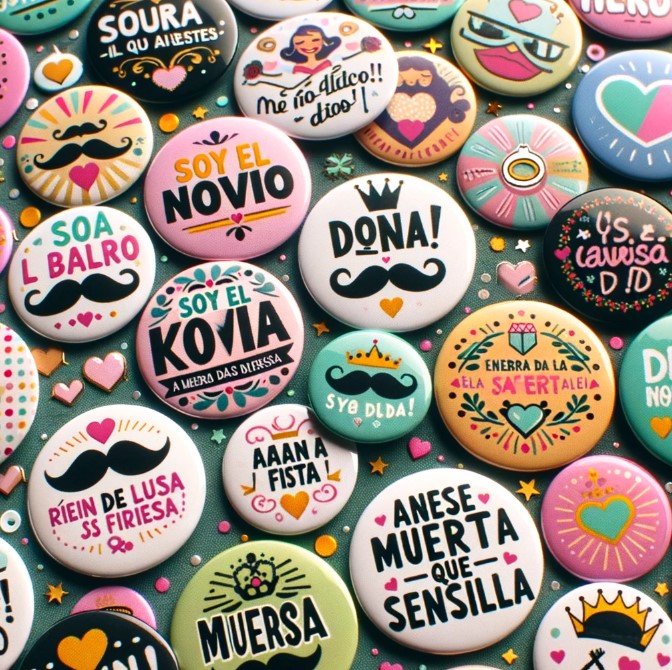 Design de Crachás para Casamento