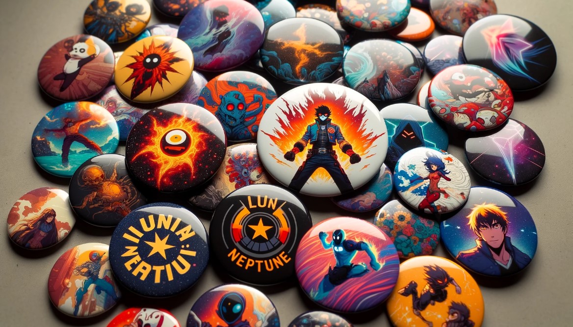 Badges personnalisés de manga