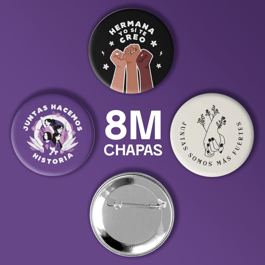 Badges Personnalisés pour le 8M Badges Personnalisés pour le 8M