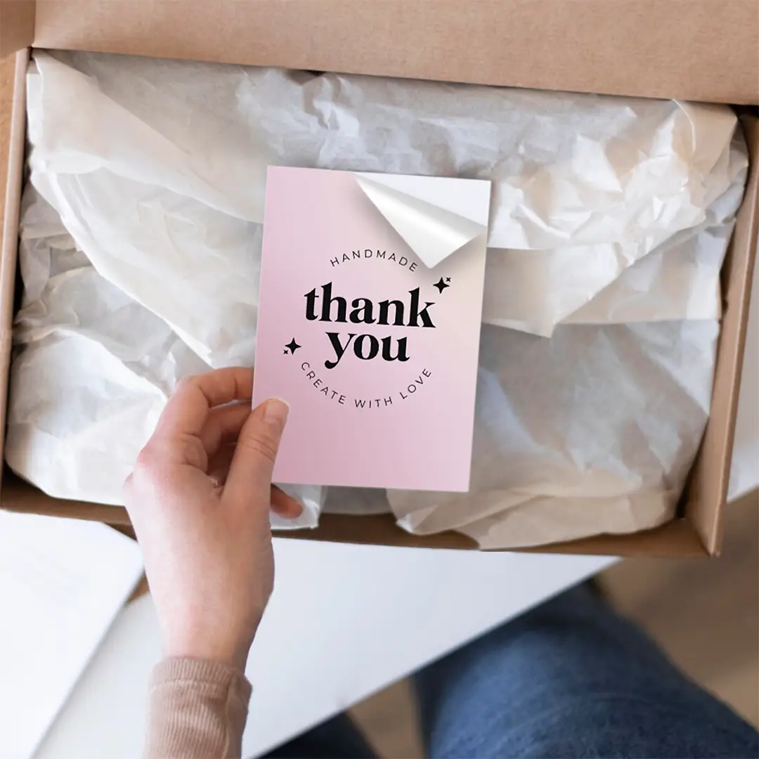 Pegatinas de papel personalizadas