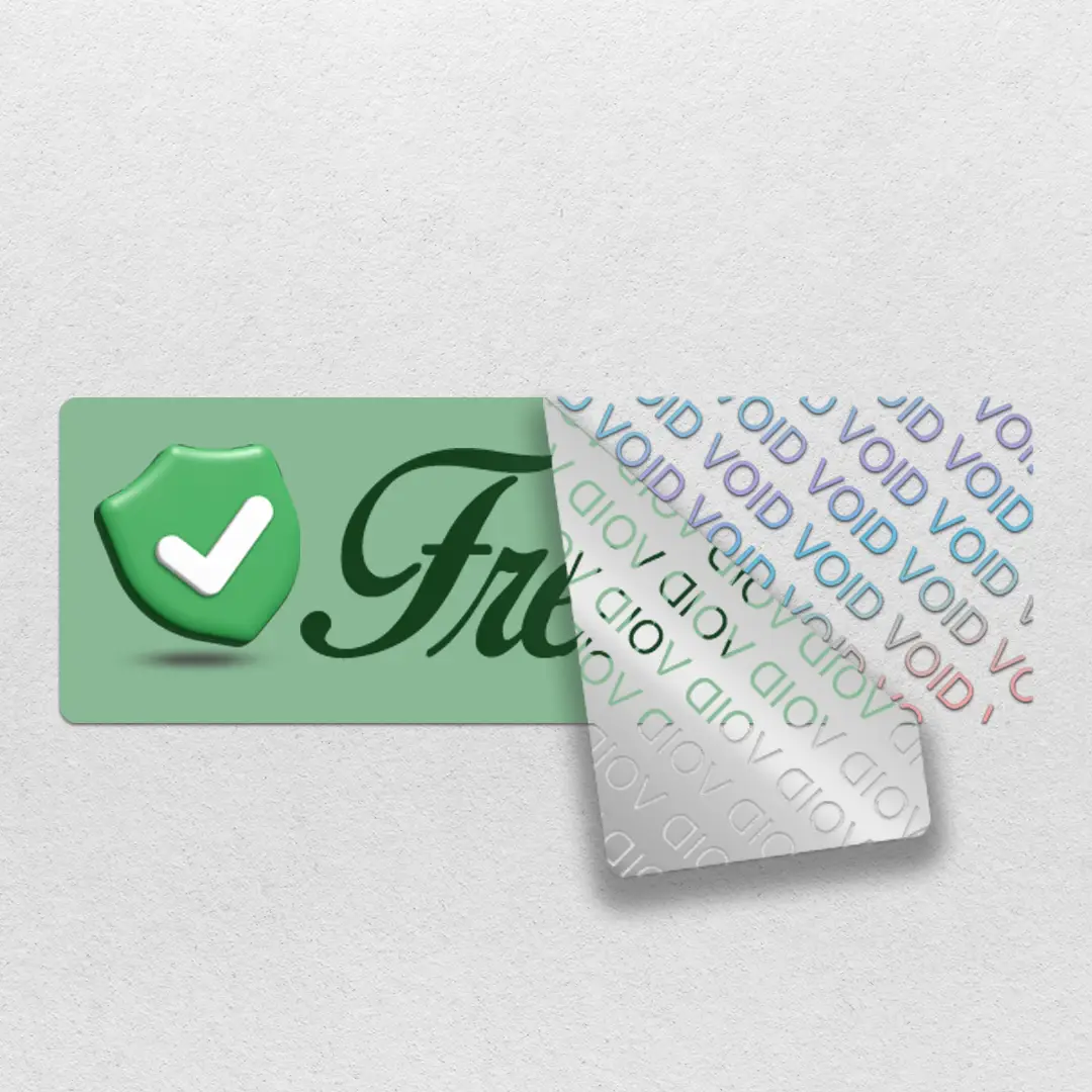 Etiquetas de segurança VOID personalizadas