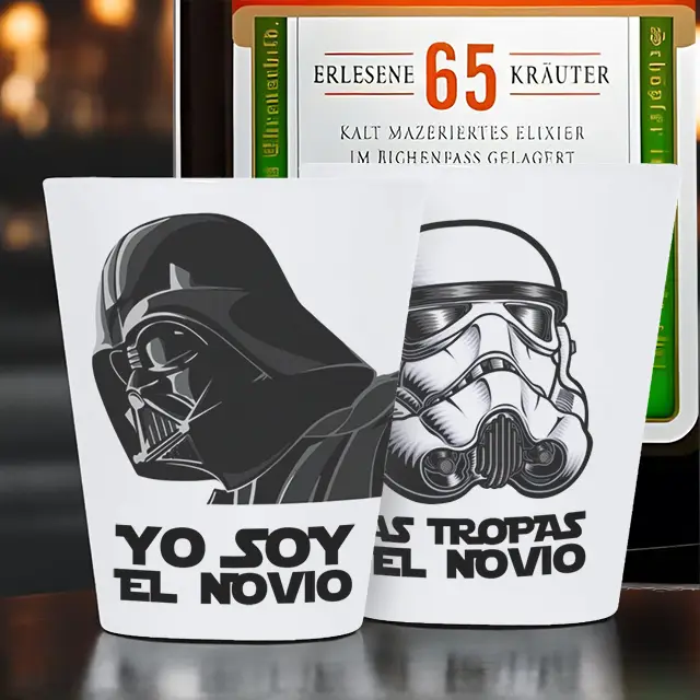 Vasos de vidrio personalizados