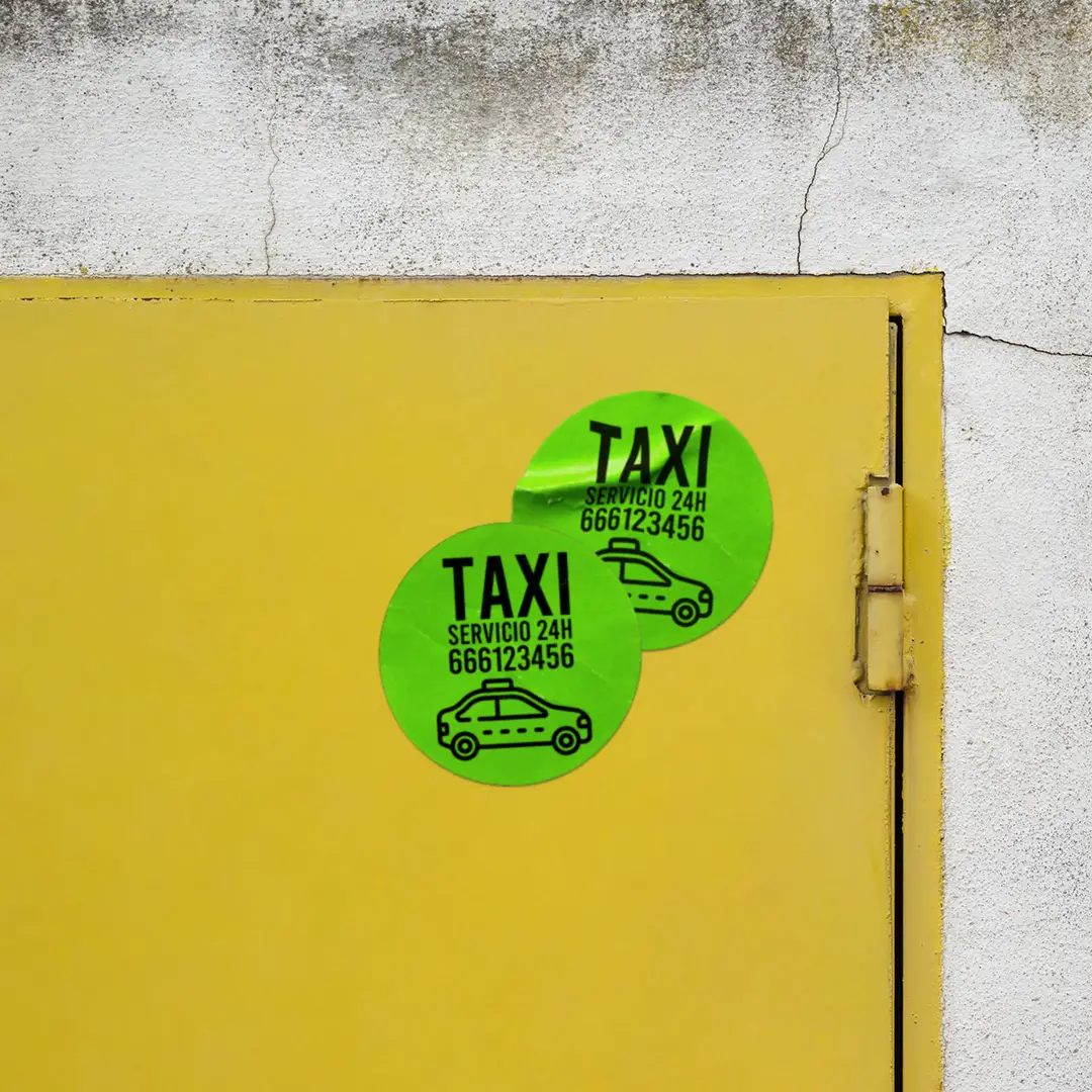 Pegatinas de papel con forma personalizadas