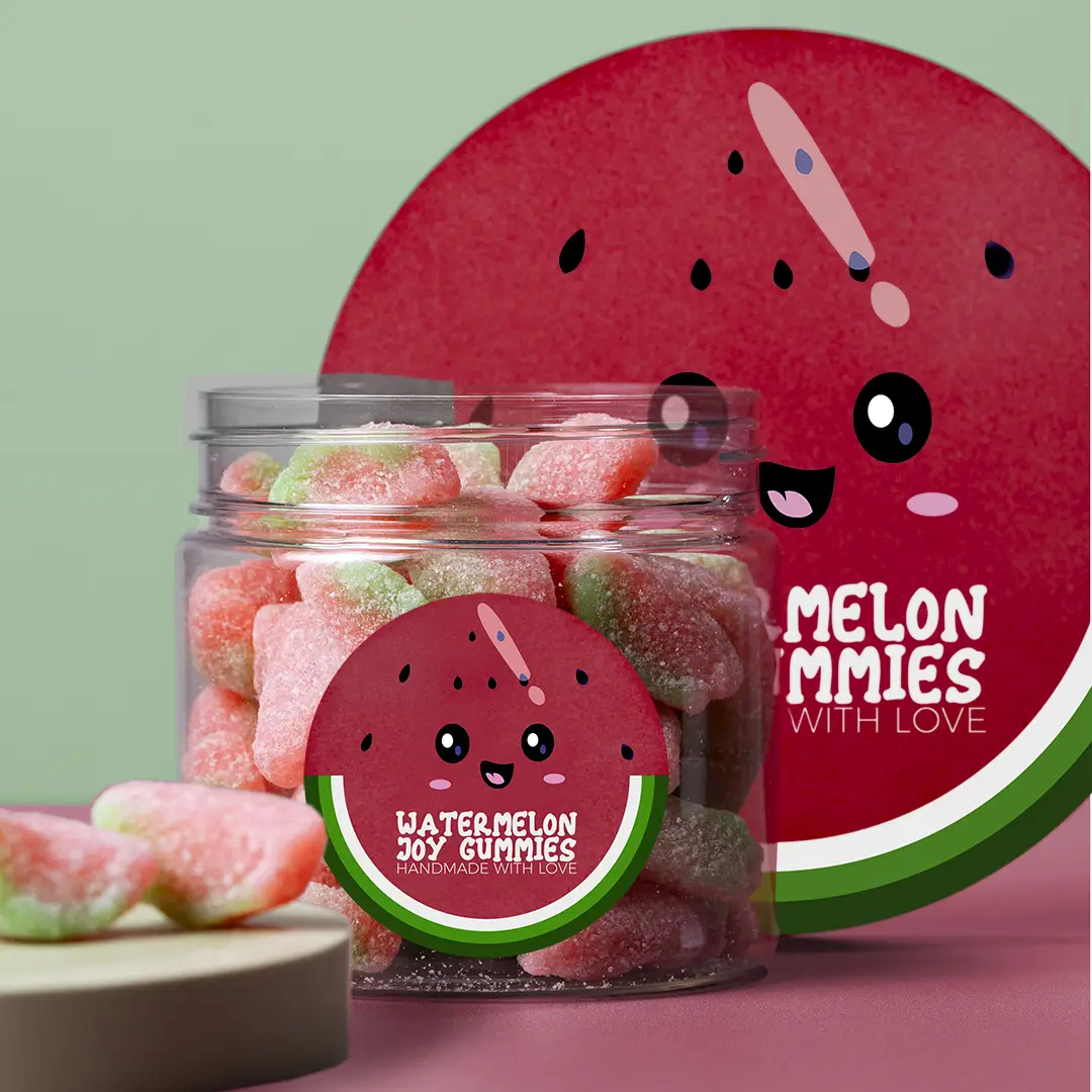 Pegatinas de papel redondas personalizadas 60mm