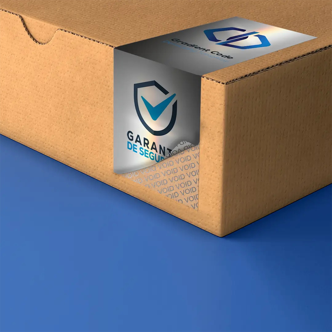 Pegatinas de seguridad VOID con forma personalizadas