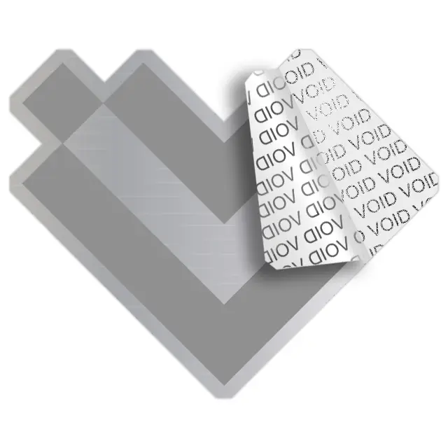 Pegatinas de seguridad VOID con forma personalizadas