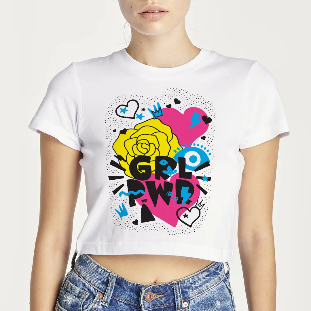 Camiseta personalizada manga corta unisex Crop