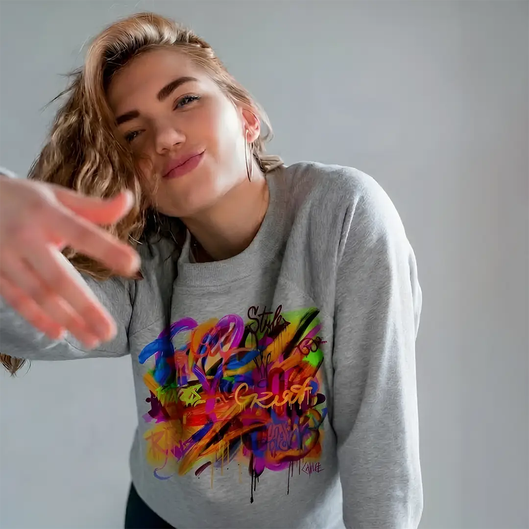 Sudadera personalizada DTF sin capucha