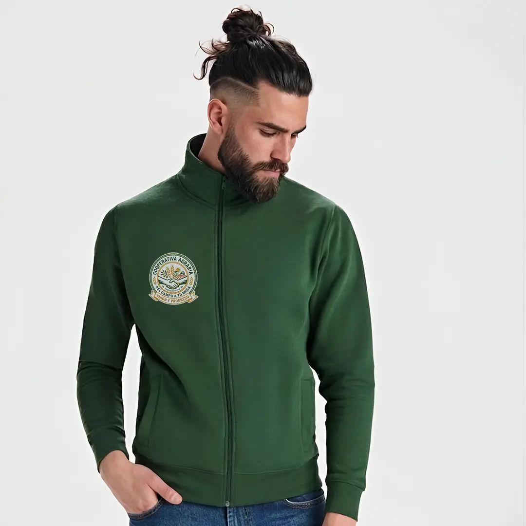Sudadera personalizada DTF con cremallera con capucha