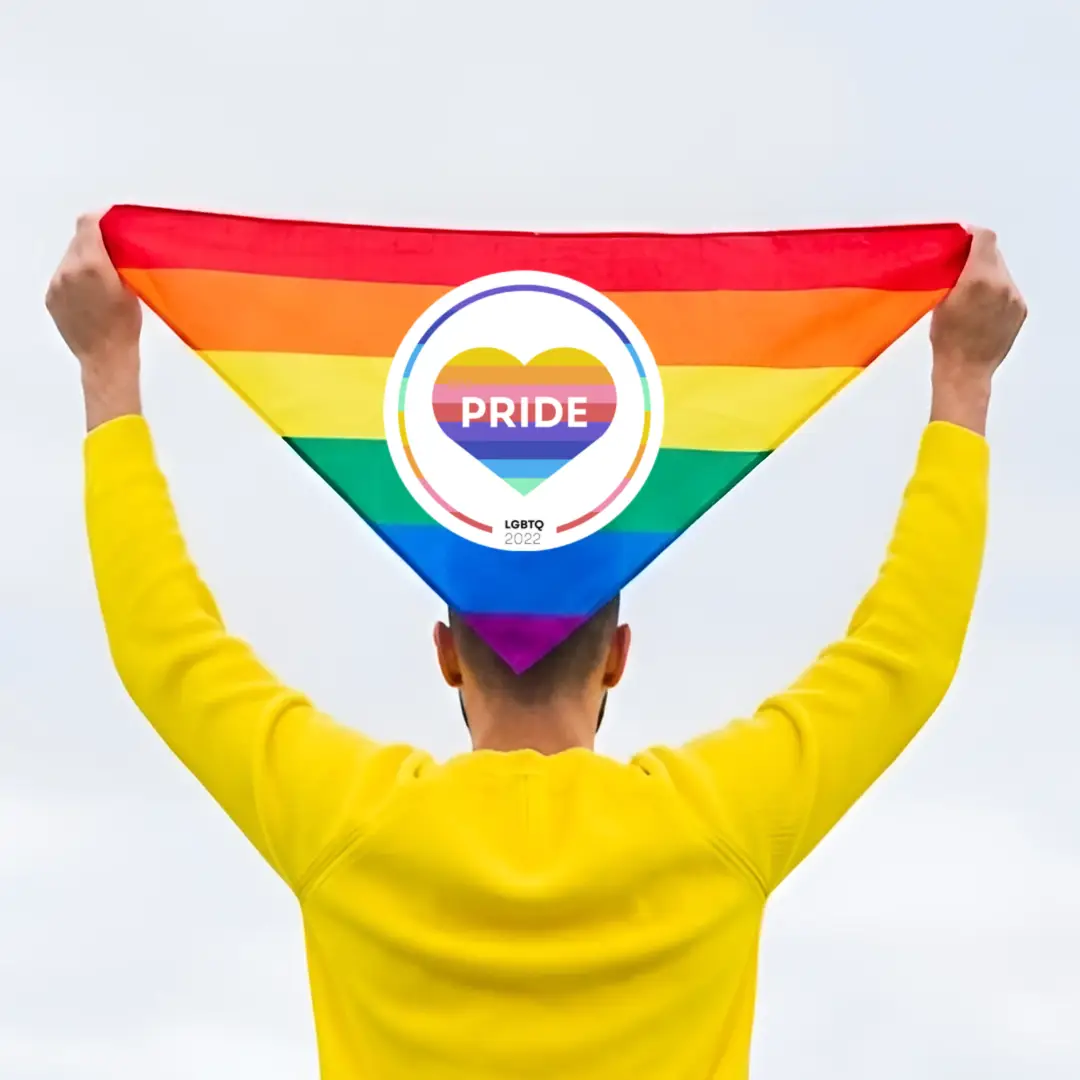 Lenços arco-íris personalizados