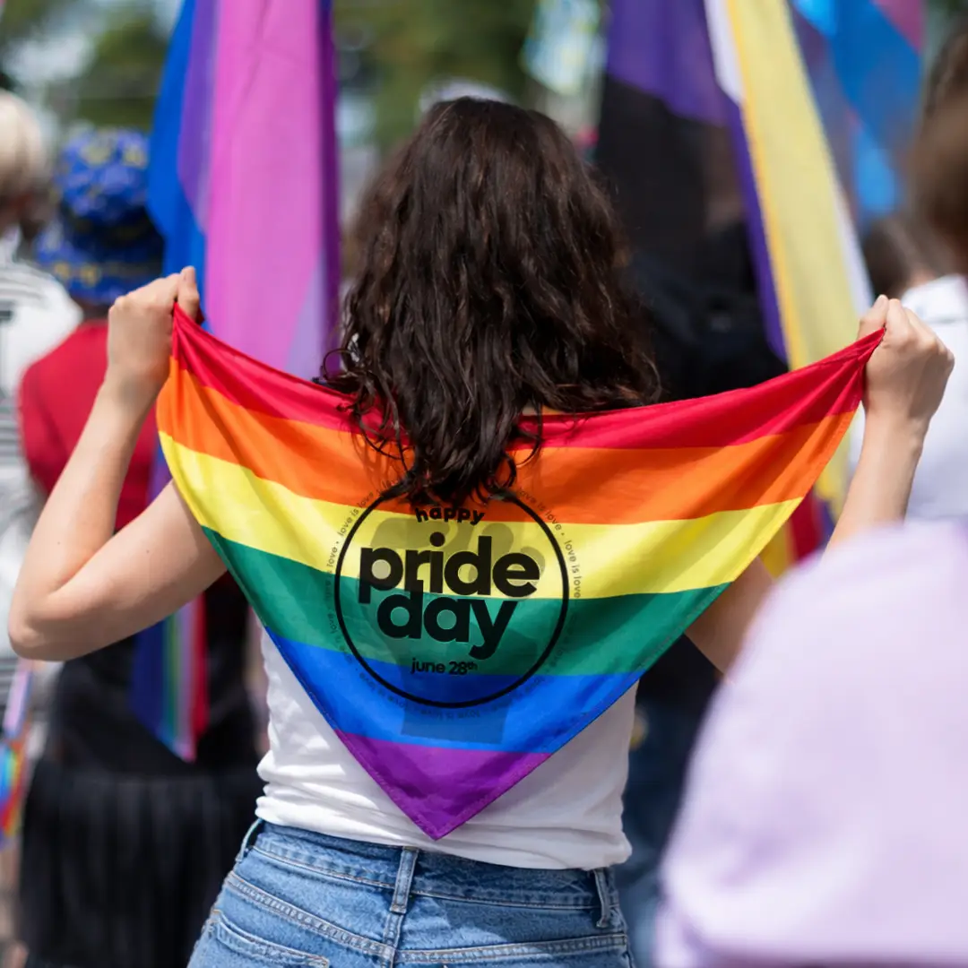 Lenços arco-íris personalizados