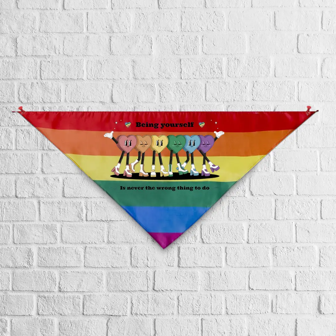 Lenços arco-íris personalizados