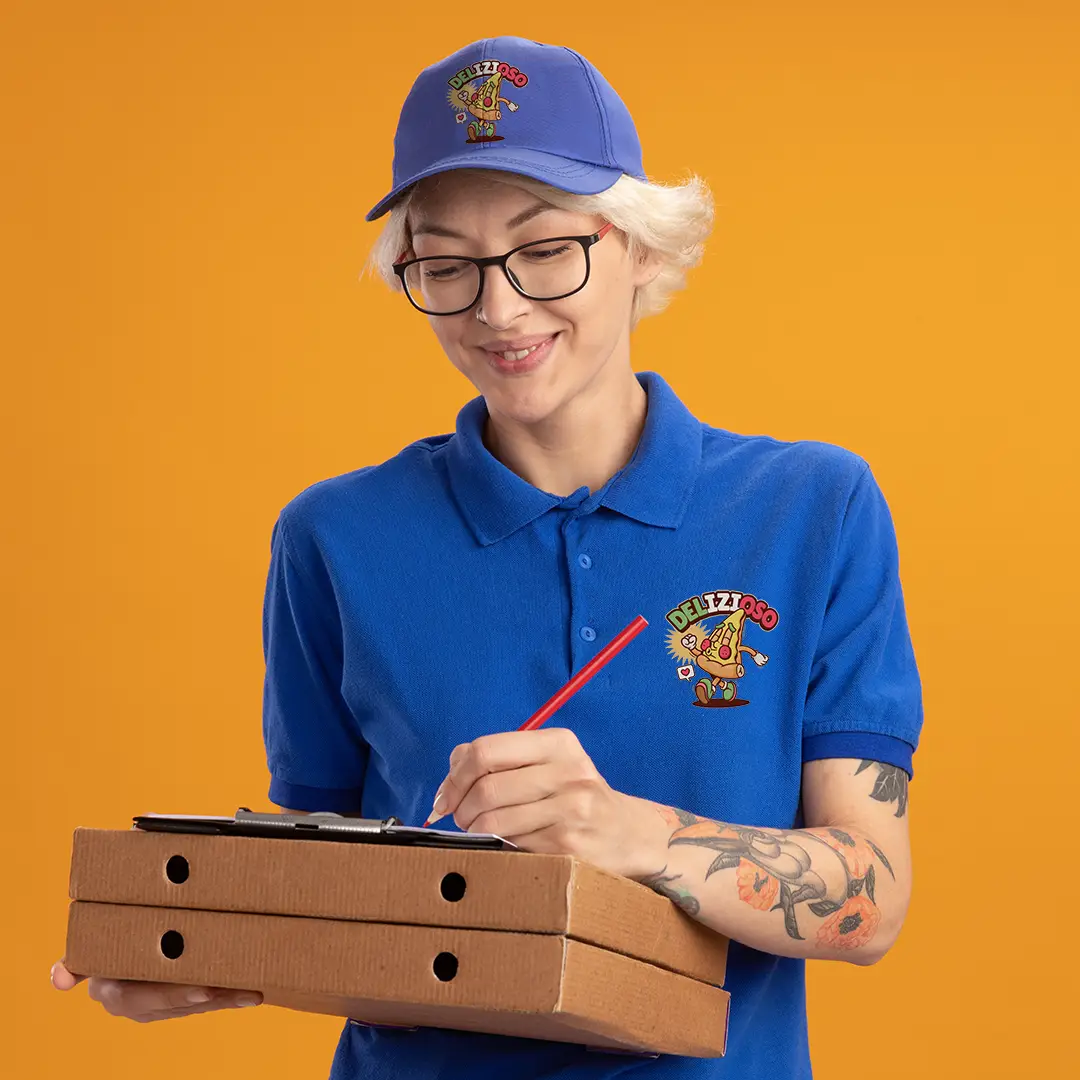 Polo personalizado manga corta hombre