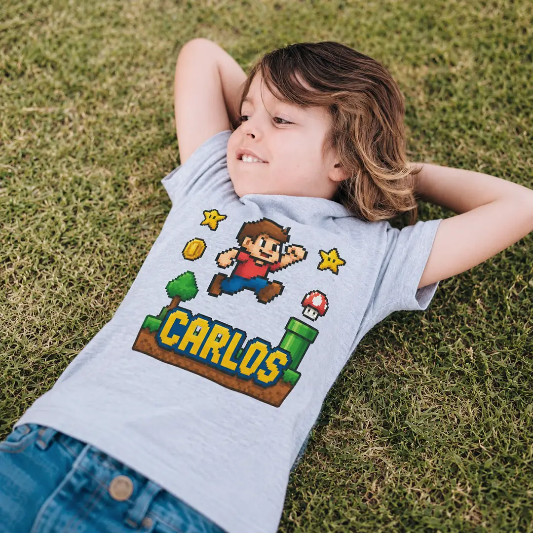 Camiseta personalizada manga corta infantil