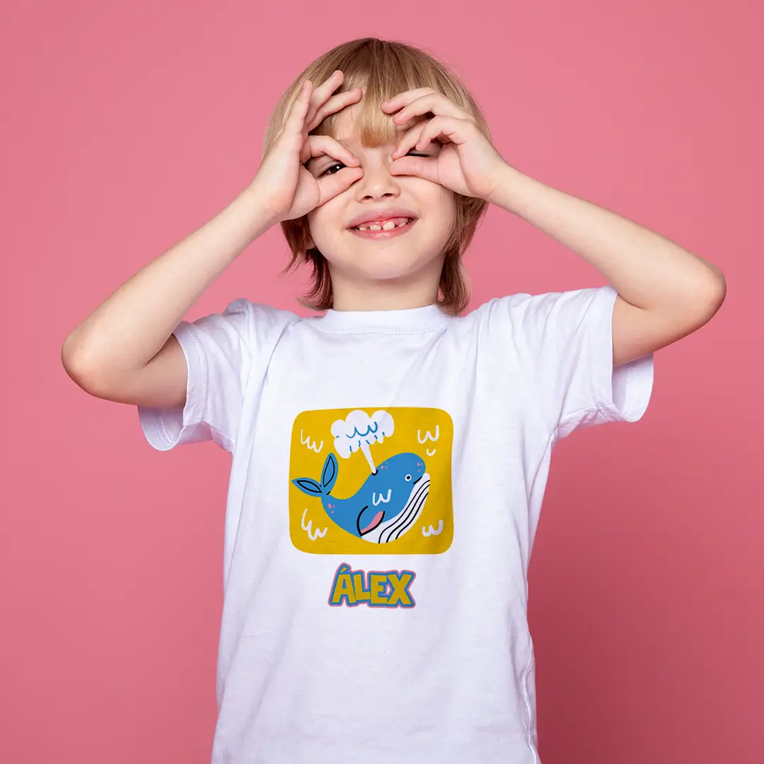 Camiseta personalizada manga corta infantil