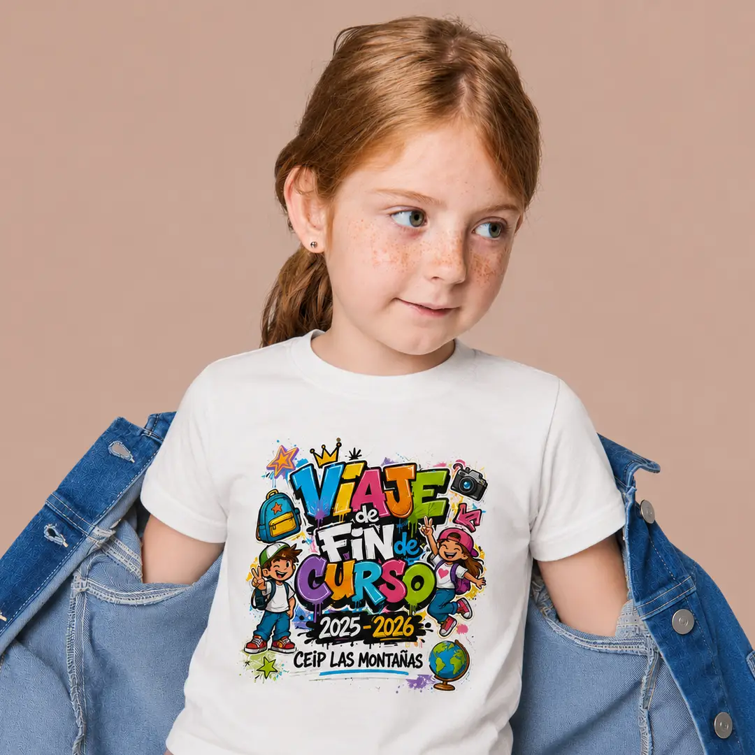 Camiseta personalizada manga corta infantil