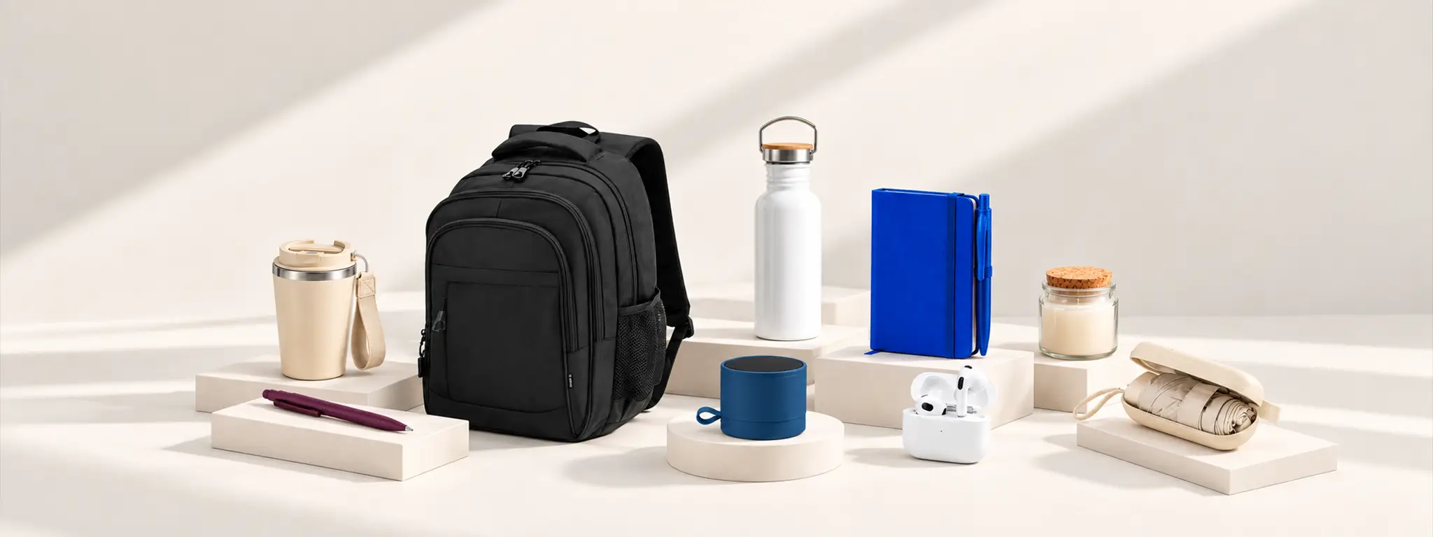 Mochilas, botellas y accesorios de merchandising
