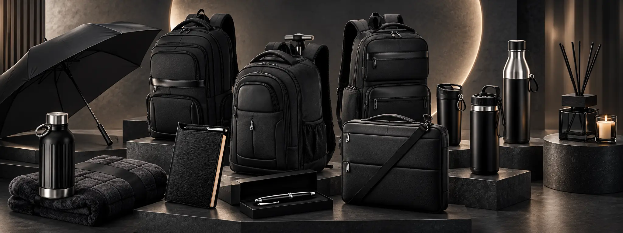 Mochilas, botellas y accesorios de la línea premium